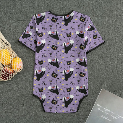 Midnight Familiar Short Sleeve CuddleSuit