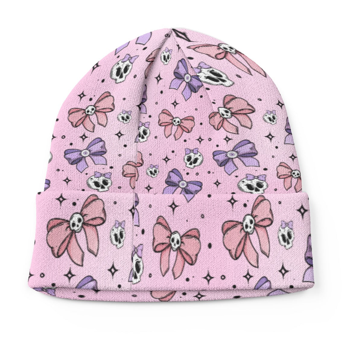 Bows & Bones Knit Beanie