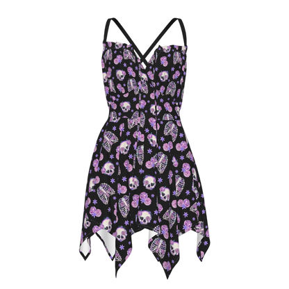 Bones & Roses Pastel Flutter Dress