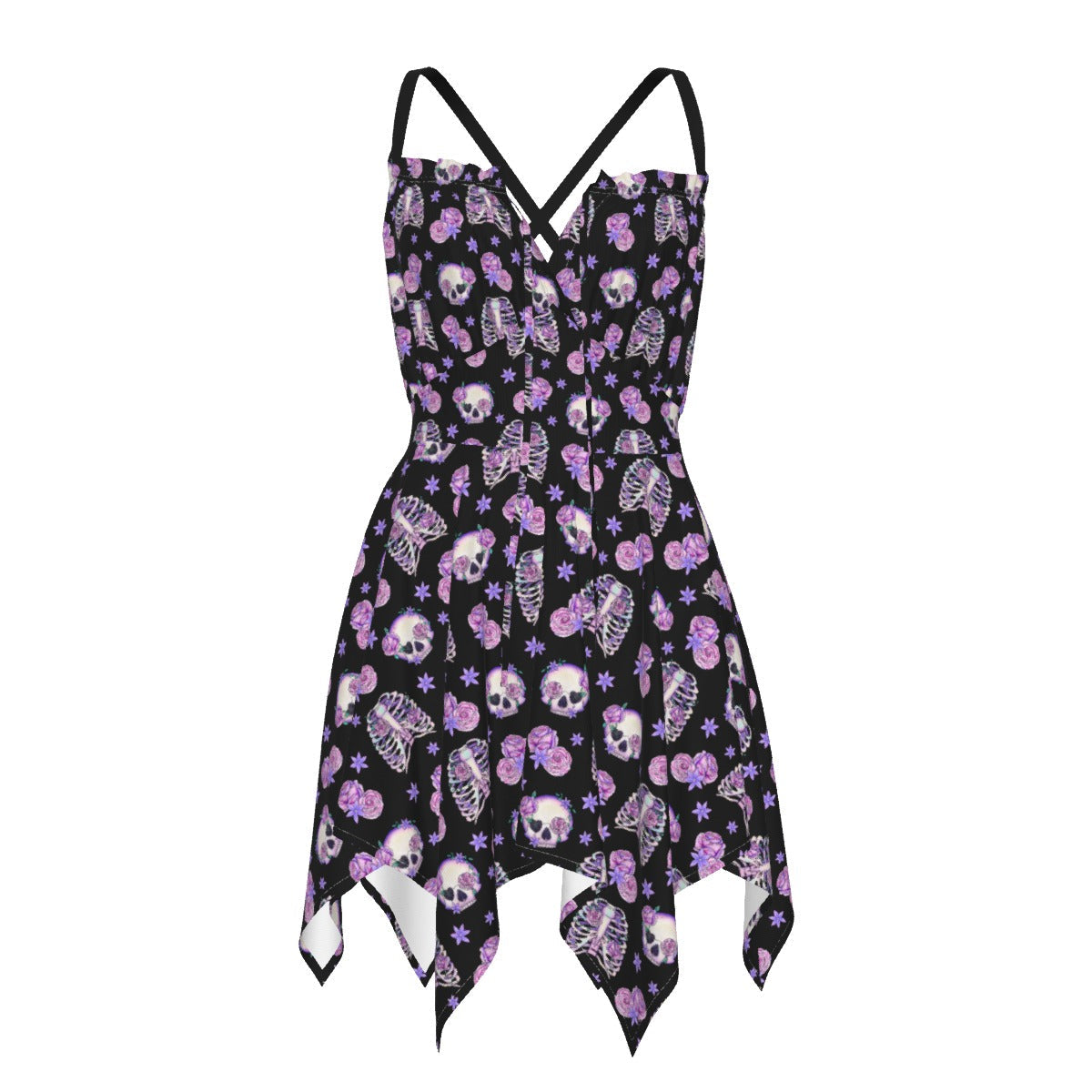 Bones & Roses Pastel Flutter Dress