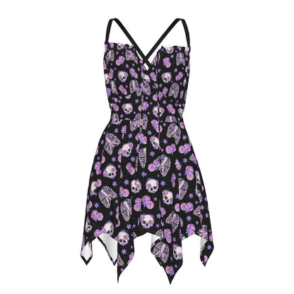 Bones & Roses Pastel Flutter Dress