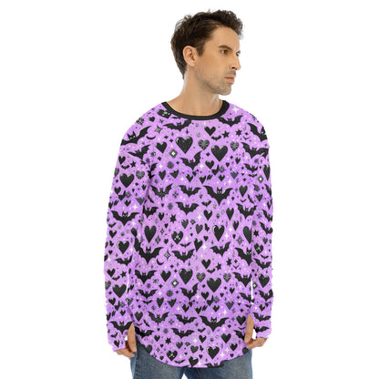 Batty Hearts Fingerless Long Sleeve Tee