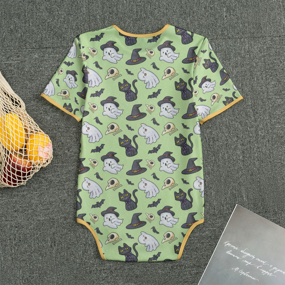 Spooky Paws Short Sleeve CuddleSuit