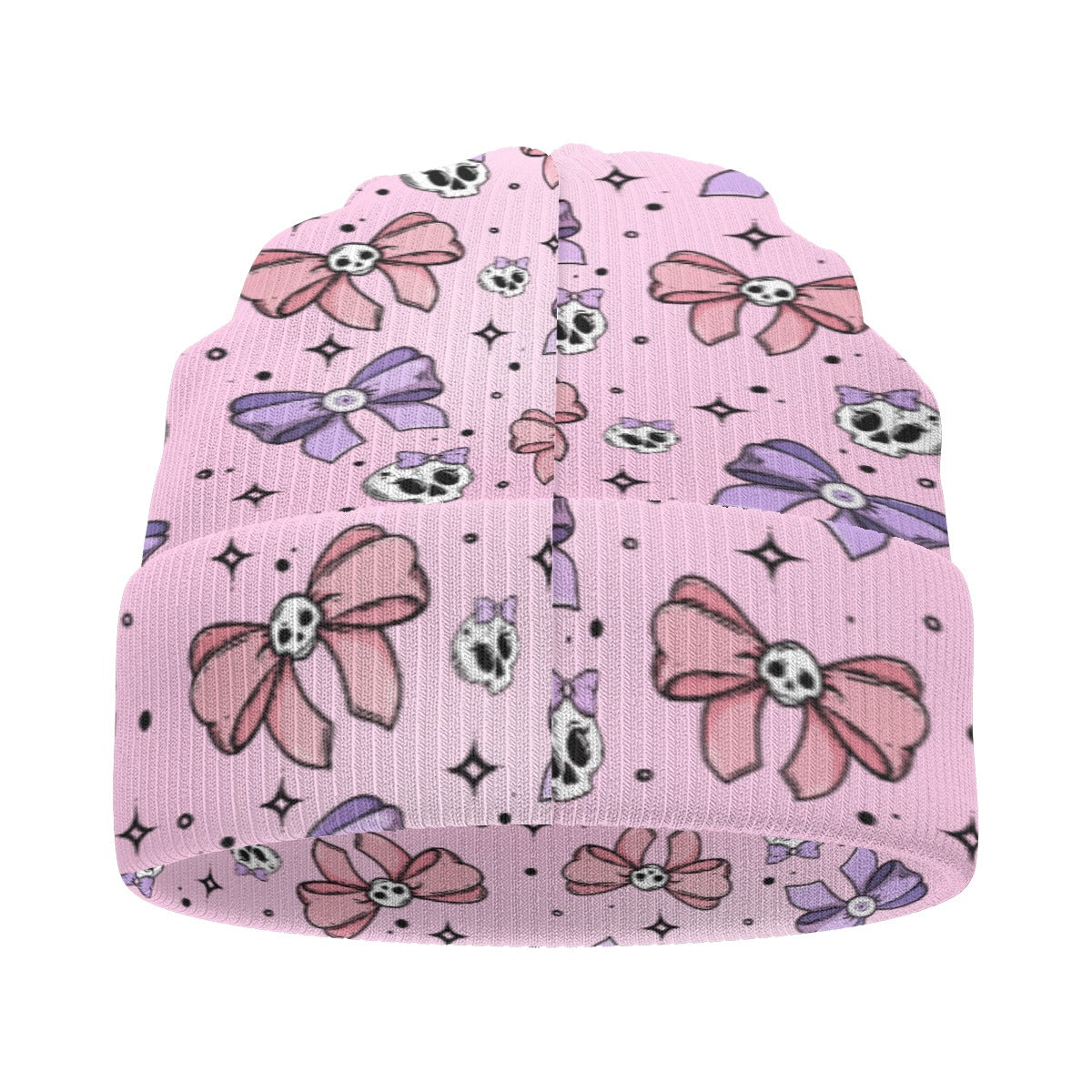 Bows & Bones Knit Beanie
