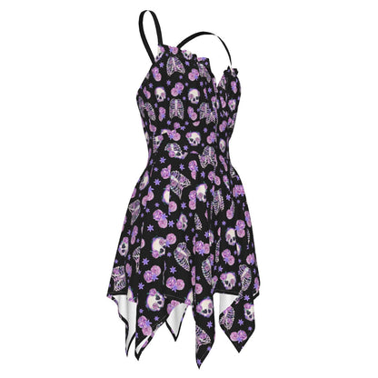 Bones & Roses Pastel Flutter Dress