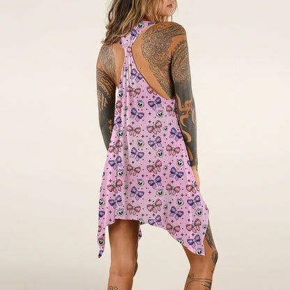 Babydoll Sweet Bow Sleeveless Tank Dress