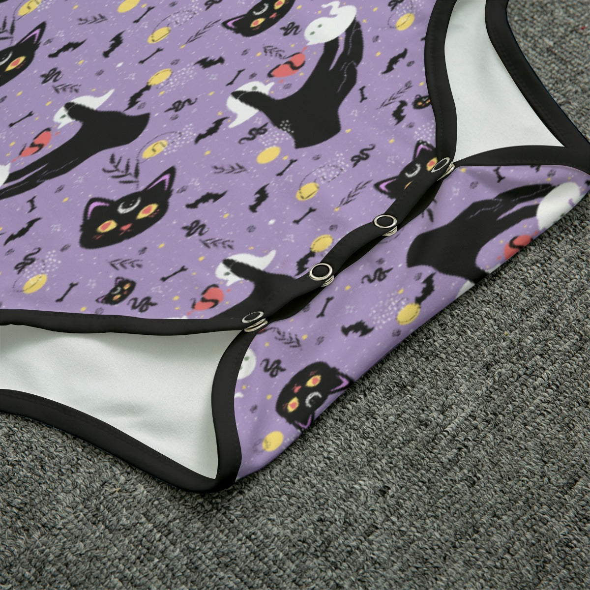 Midnight Familiar Short Sleeve CuddleSuit