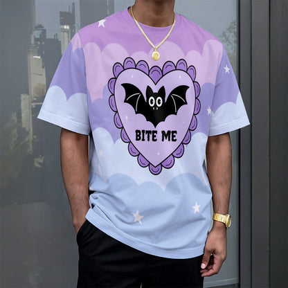 Bite Me Bat Heart Play Tee