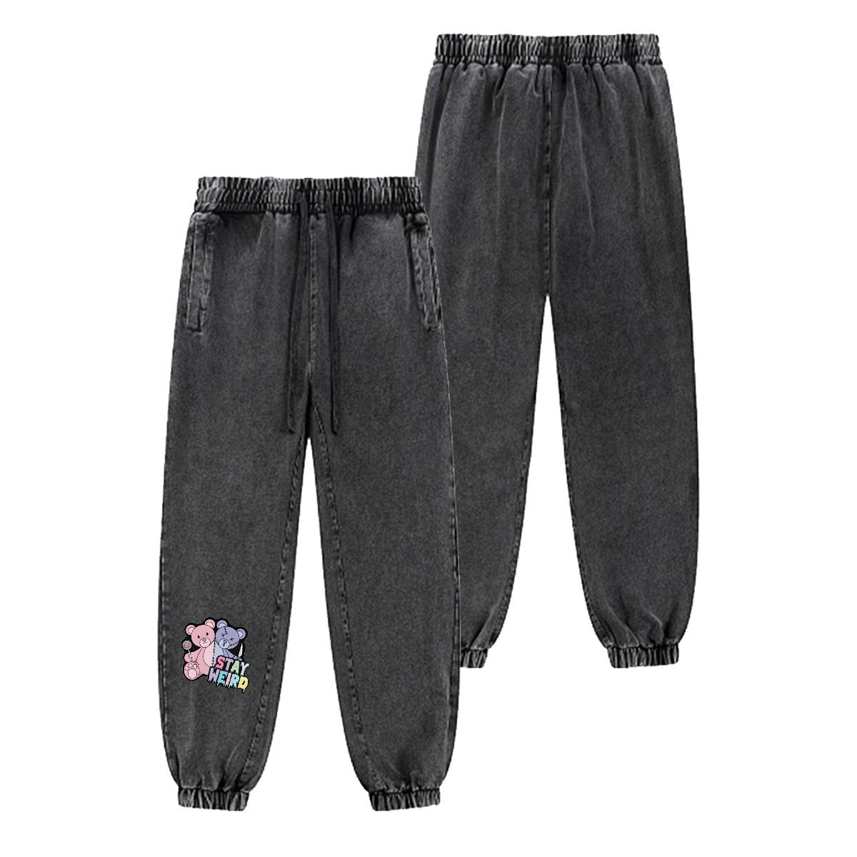 Stay Weird Vintage Wash Joggers