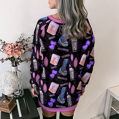 Spellbound Brat Lace-Up SweaterDress