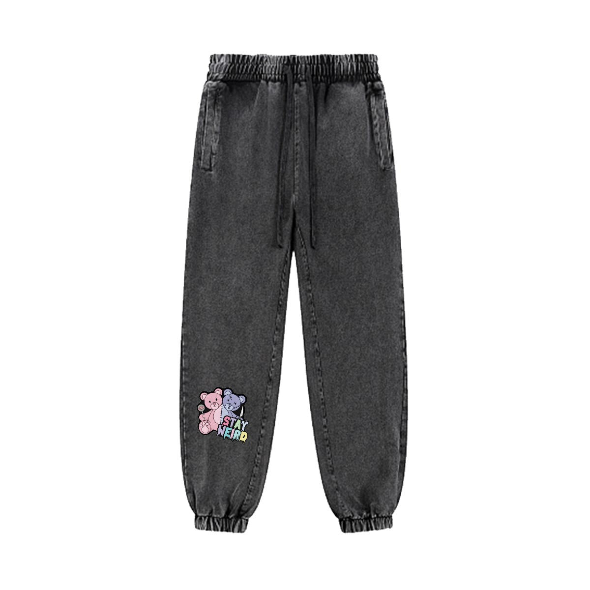Stay Weird Vintage Wash Joggers