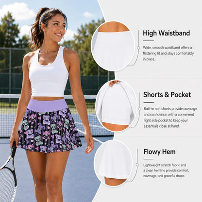 Misfit Plushies Pleated Skort