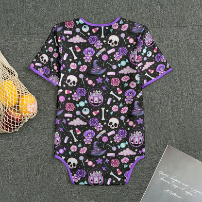 Witchy Treats Short Sleeve CuddleSuit