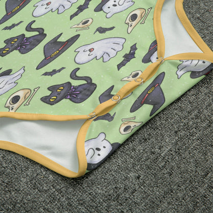 Spooky Paws Short Sleeve CuddleSuit