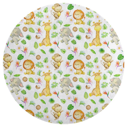 Cute Safari Velvet Soft Floor Mat