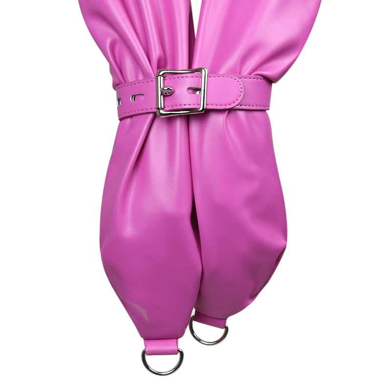 Pretty in Restraint – Pink Tieback Half Straightjacket
