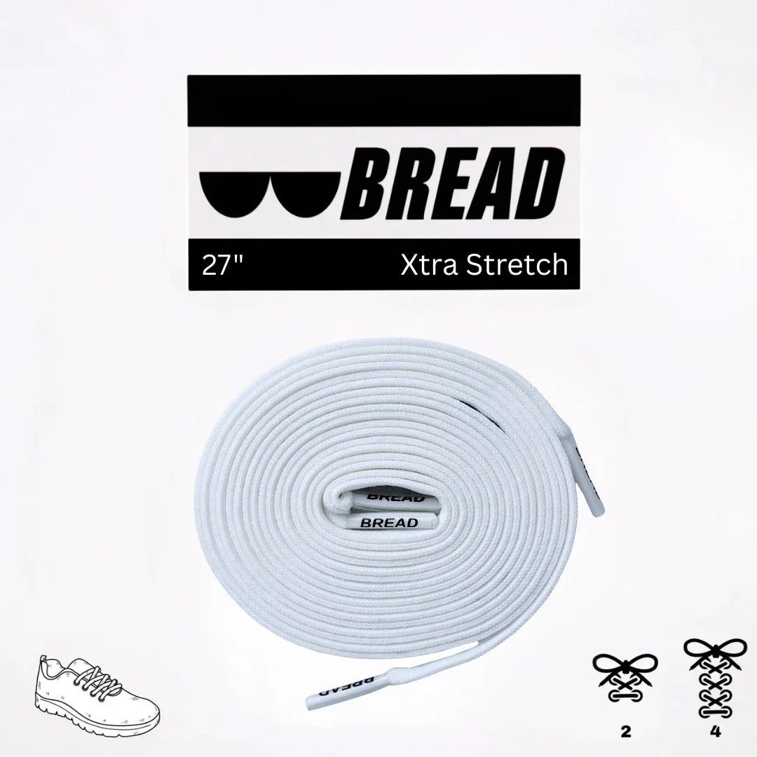 Soft Cloud White Elastic Shoelaces - Puppy's Aesthetics