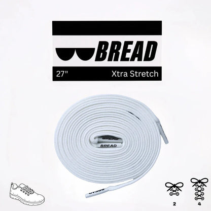 Soft Cloud White Elastic Shoelaces - Puppy's Aesthetics