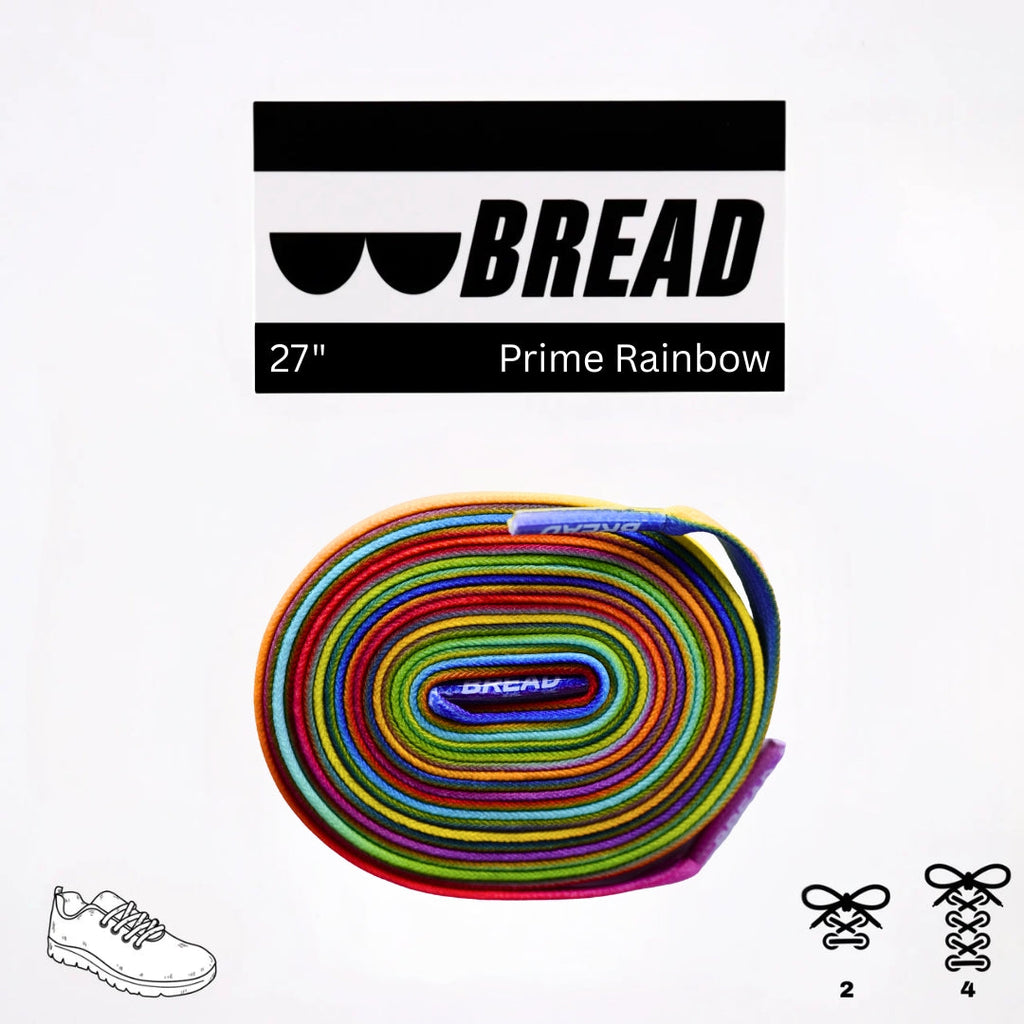 Sparkly Prime Rainbow Elastic Shoelaces - Puppy's Aesthetics