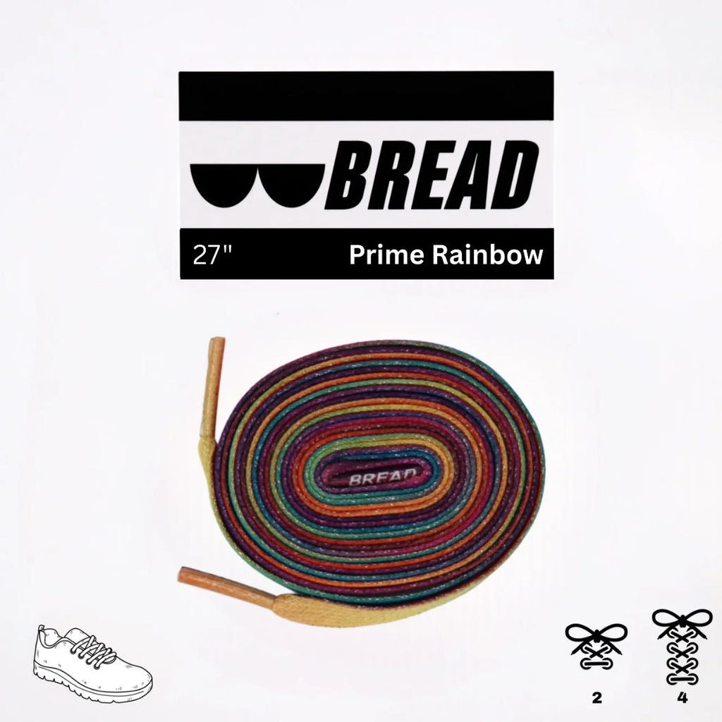 Sparkly Prime Rainbow Elastic Shoelaces - Puppy's Aesthetics