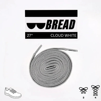 Soft Cloud White Elastic Shoelaces - Puppy's Aesthetics