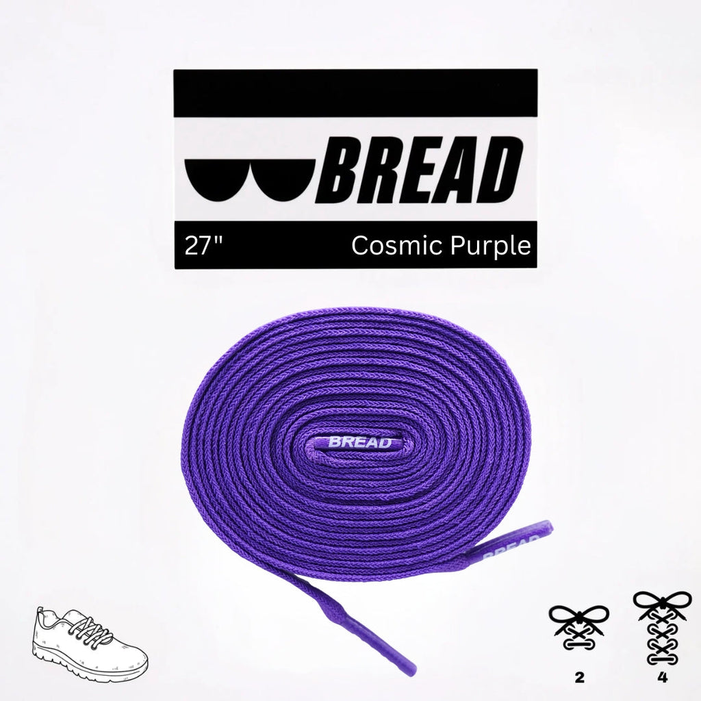 Deep Cosmic Purple Elastic Shoelaces - Puppy's Aesthetics