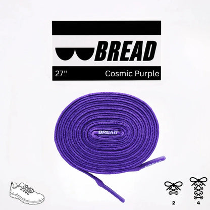 Deep Cosmic Purple Elastic Shoelaces - Puppy's Aesthetics