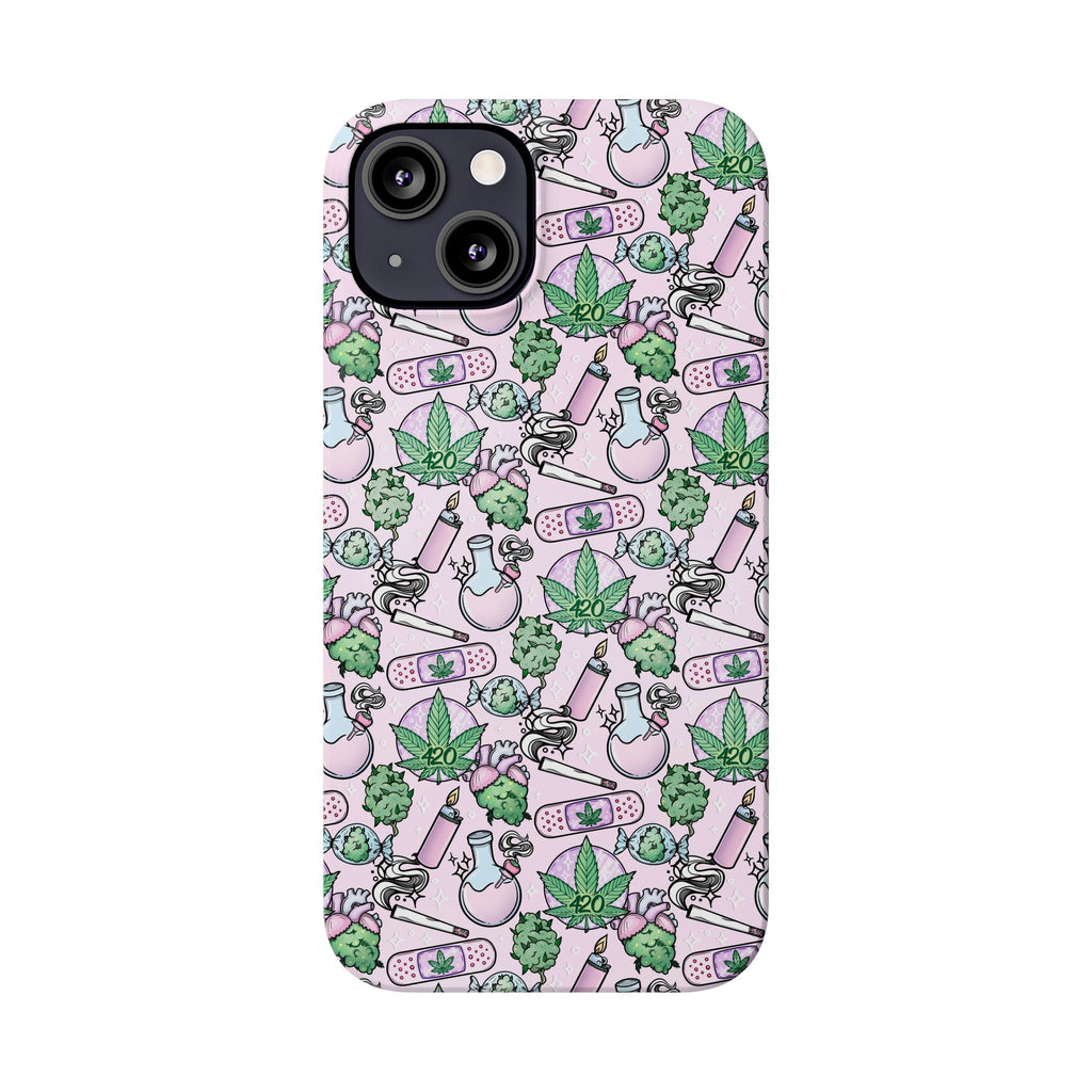 Cute Cannabis iPhone Slim Case