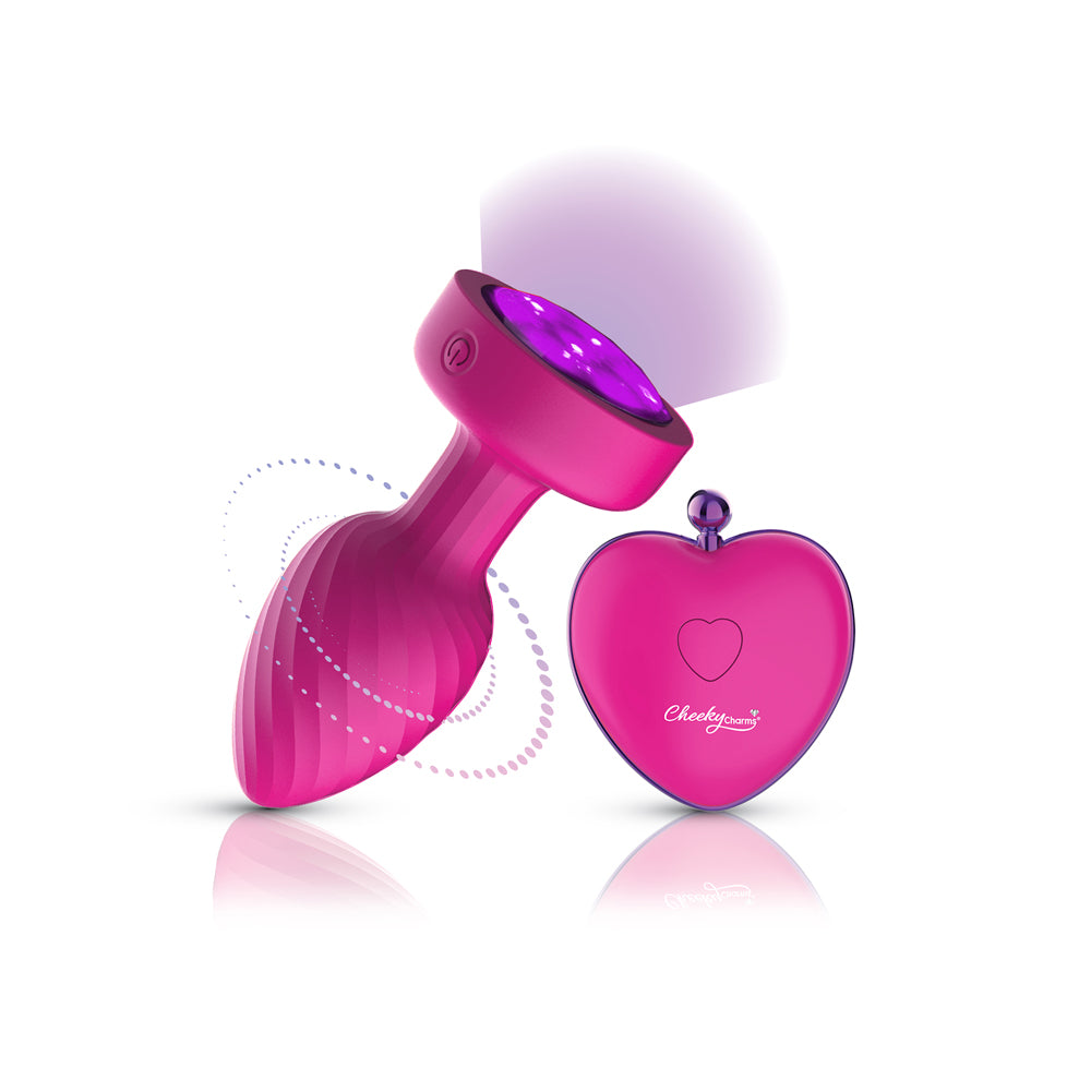 USA Only - Twirling Gem Light Up Vibe Plug w/Remote