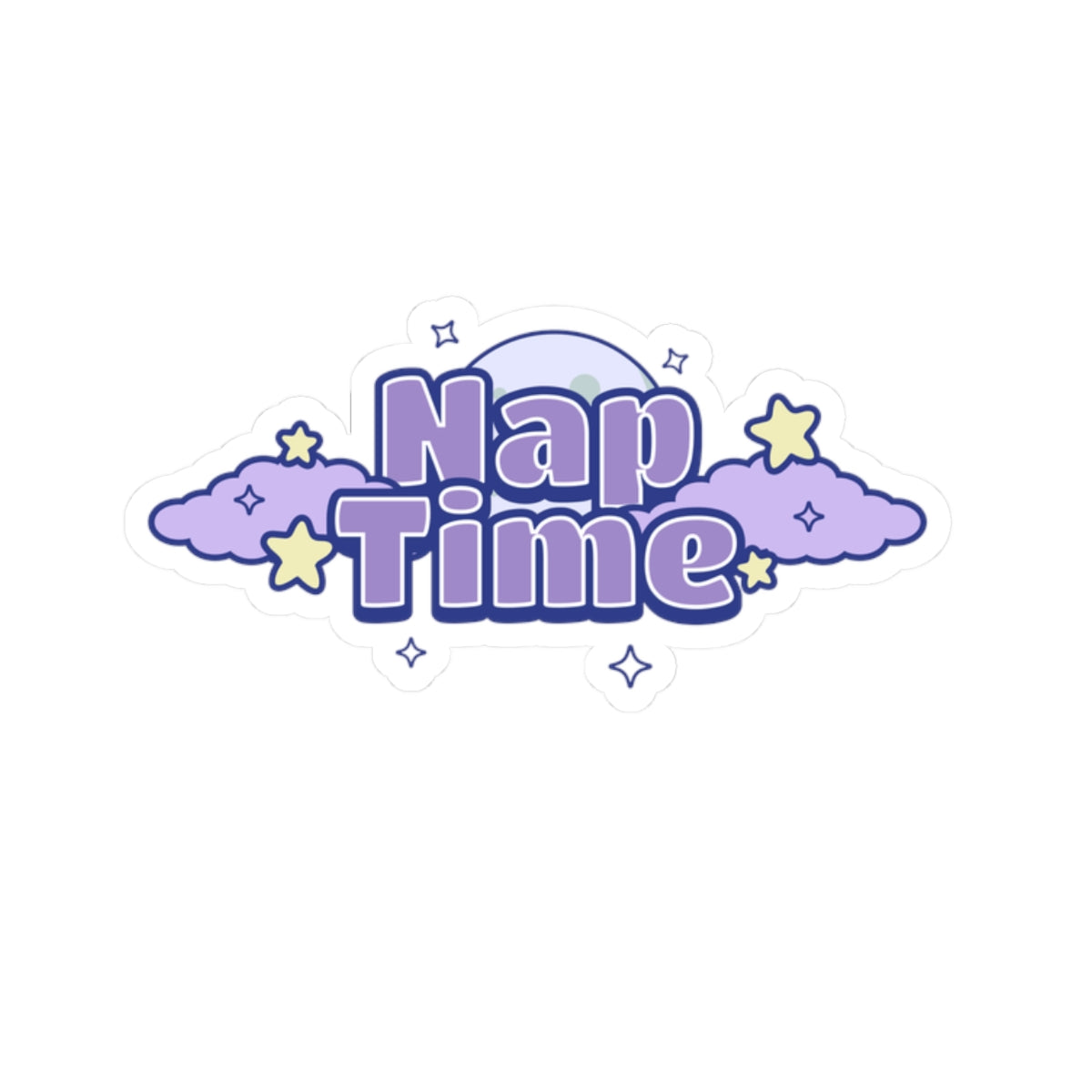 Nap Time Cloud Kiss-Cut Sticker - Puppy's Aesthetics