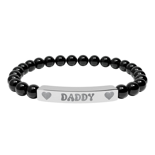 Daddy Natural Stone Bracelet (Colors) - Puppy's Aesthetics
