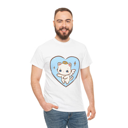 Adorable Angel Kitty Play Tee - Puppy's Aesthetics