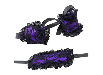 Lace Dreams Blindfold & Cuffs Set - Puppy's Aesthetics