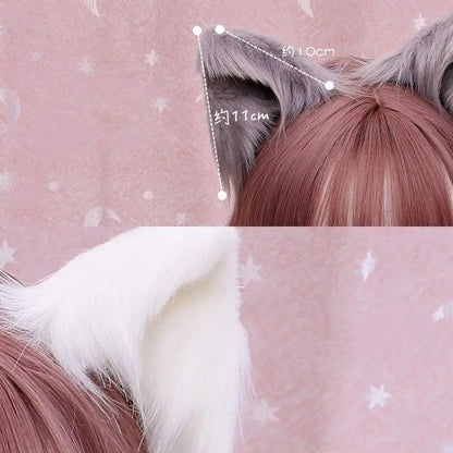 2Pcs Cute Plush Ears Hairpins Puppy's Aesthetics