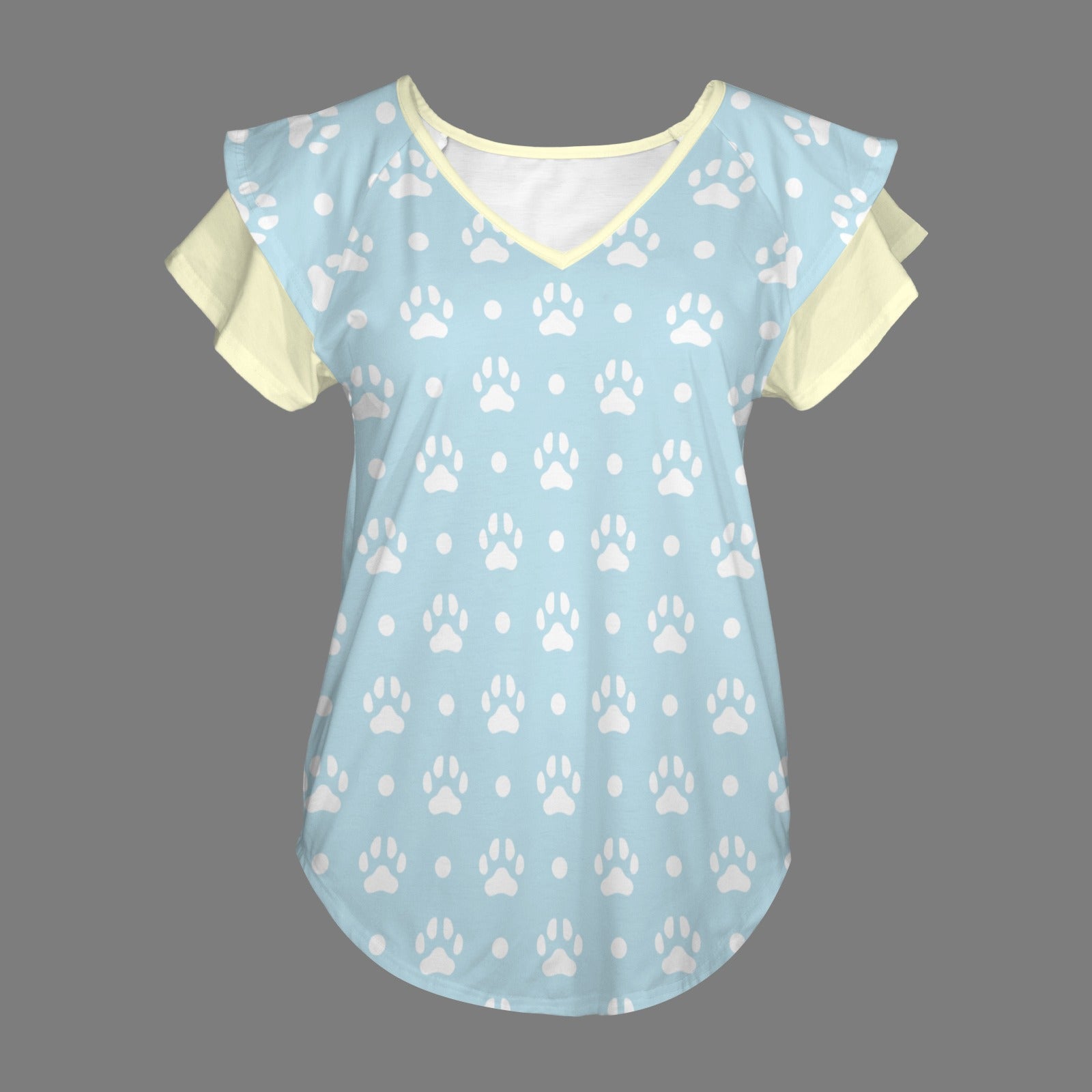 Paws Ruffle Blouse