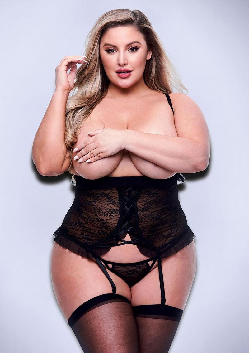 2pc Peek-A-Boo Bustier and G-String