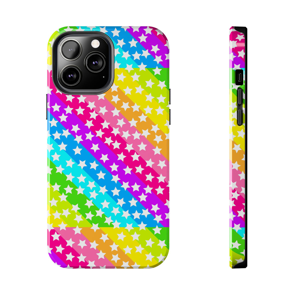 Starry Sprinkle Rainbow Tough iPhone Case