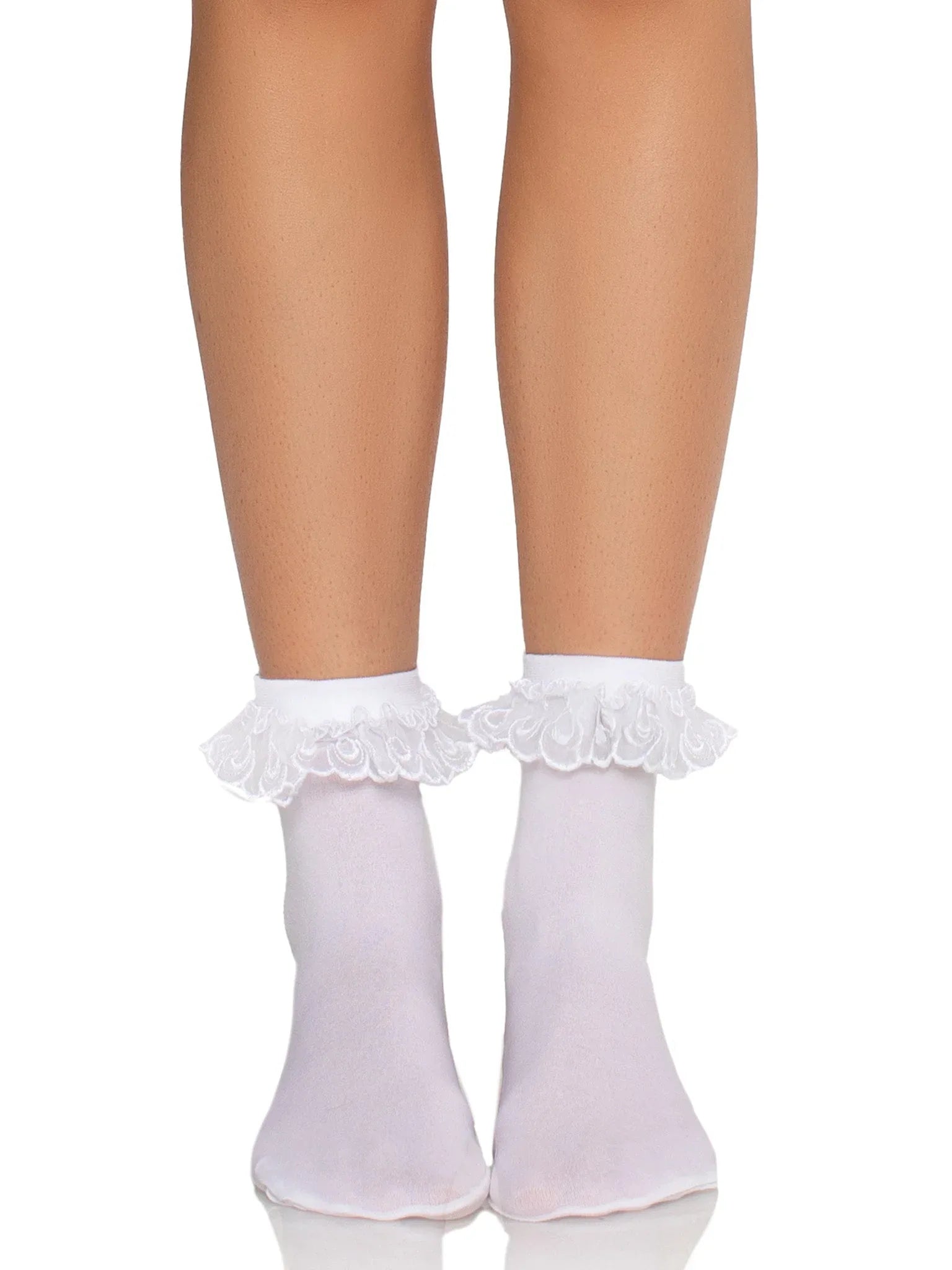 Diem Lace Ruffle Anklet Socks - Puppy's Aesthetics