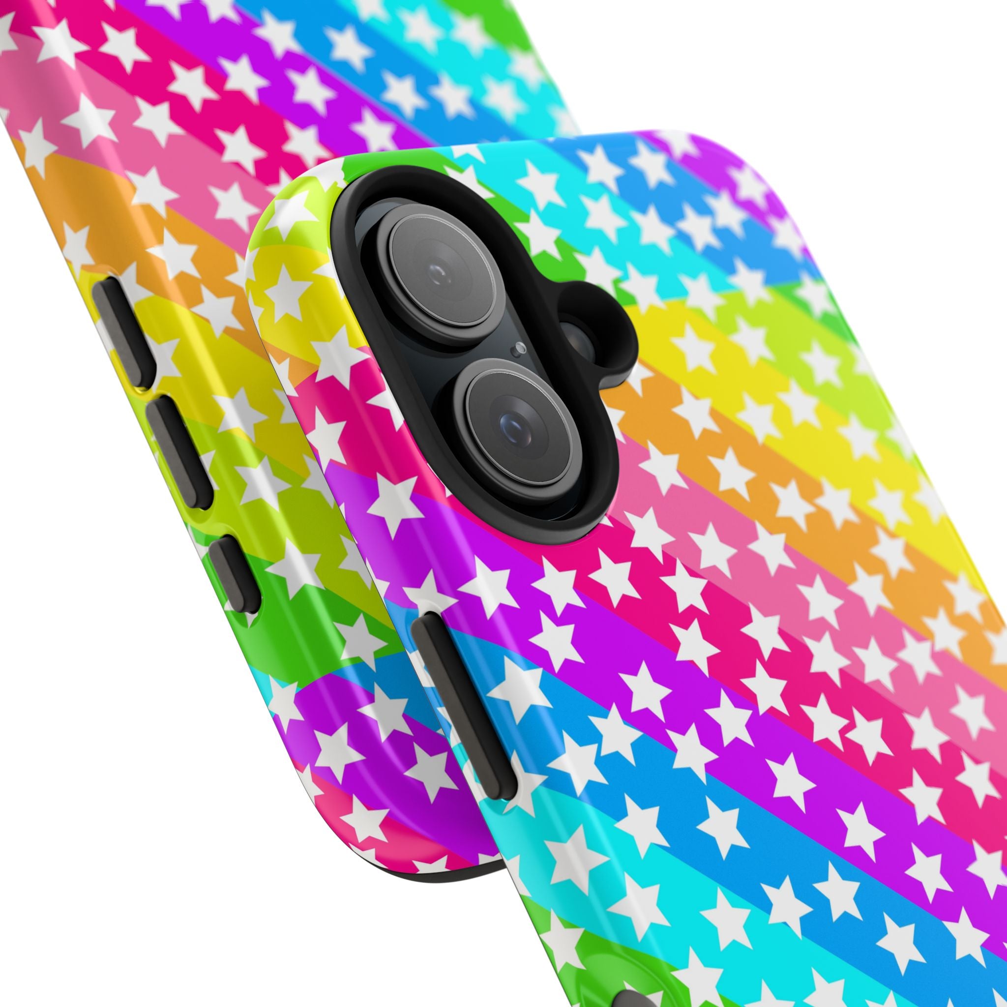 Starry Sprinkle Rainbow Tough iPhone Case