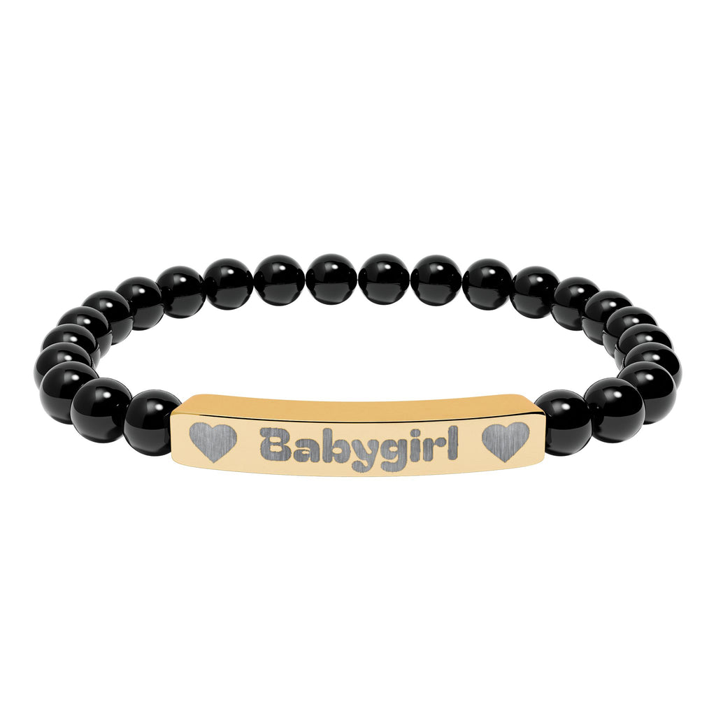 Babygirl Natural Stone Bracelet (Colors)
