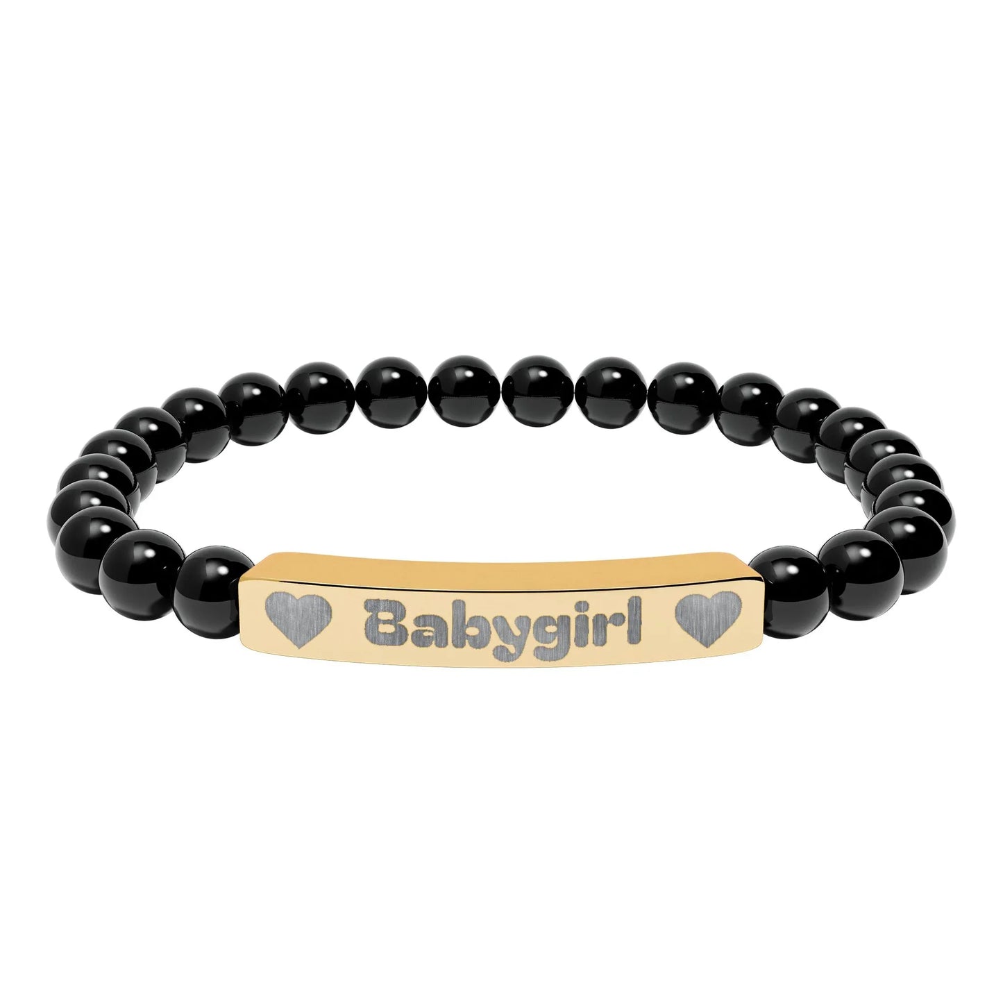 Babygirl Natural Stone Bracelet (Colors) - Puppy's Aesthetics