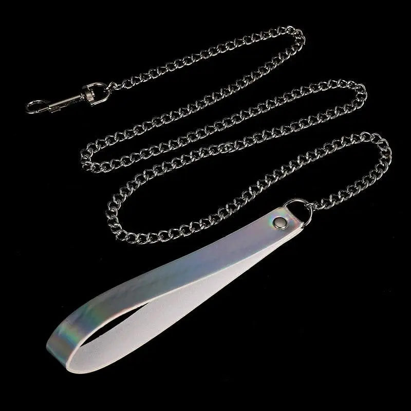 Sexy BDSM Holographic Collar Chains white-07