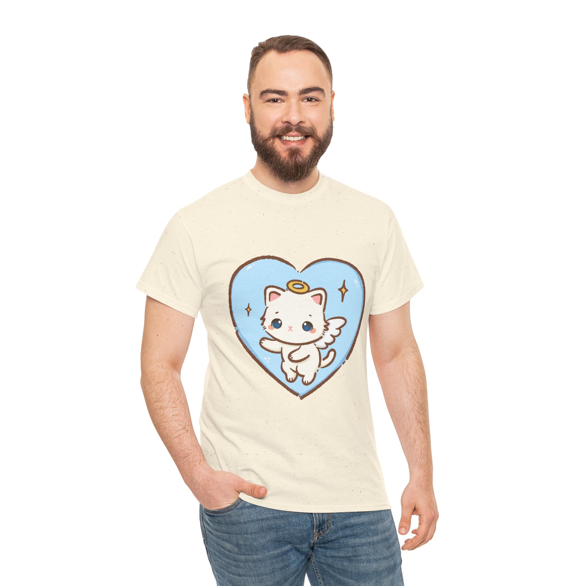 Adorable Angel Kitty Play Tee - Puppy's Aesthetics