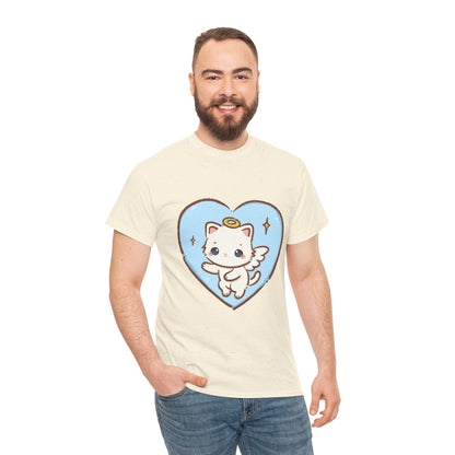 Adorable Angel Kitty Play Tee - Puppy's Aesthetics