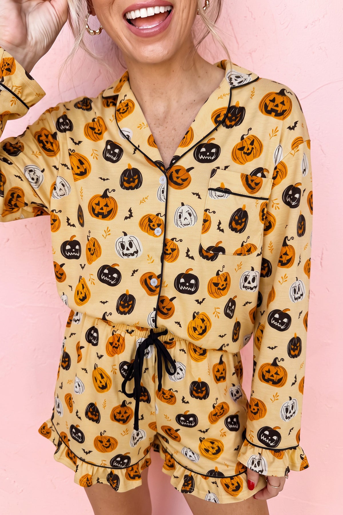 Pumpkin Patch Ruffle Lounge Set