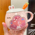 Bunny Brew Ceramic Mug – With Carrot Lid