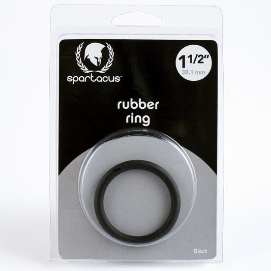 Spartacus Rubber Cock Ring 1.5" (Black)
