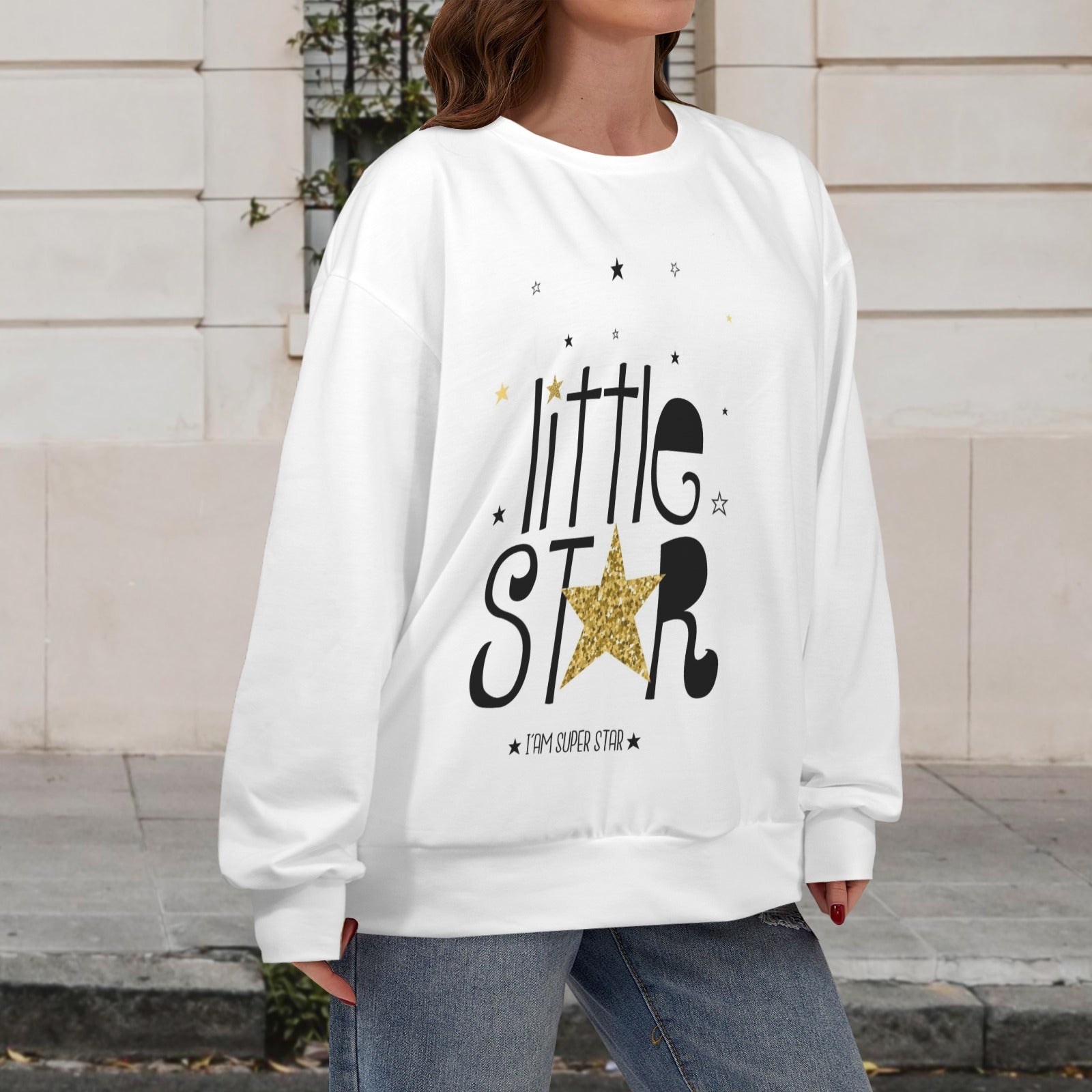 Women's Letter Casual Long Sleeve Sweatshirts