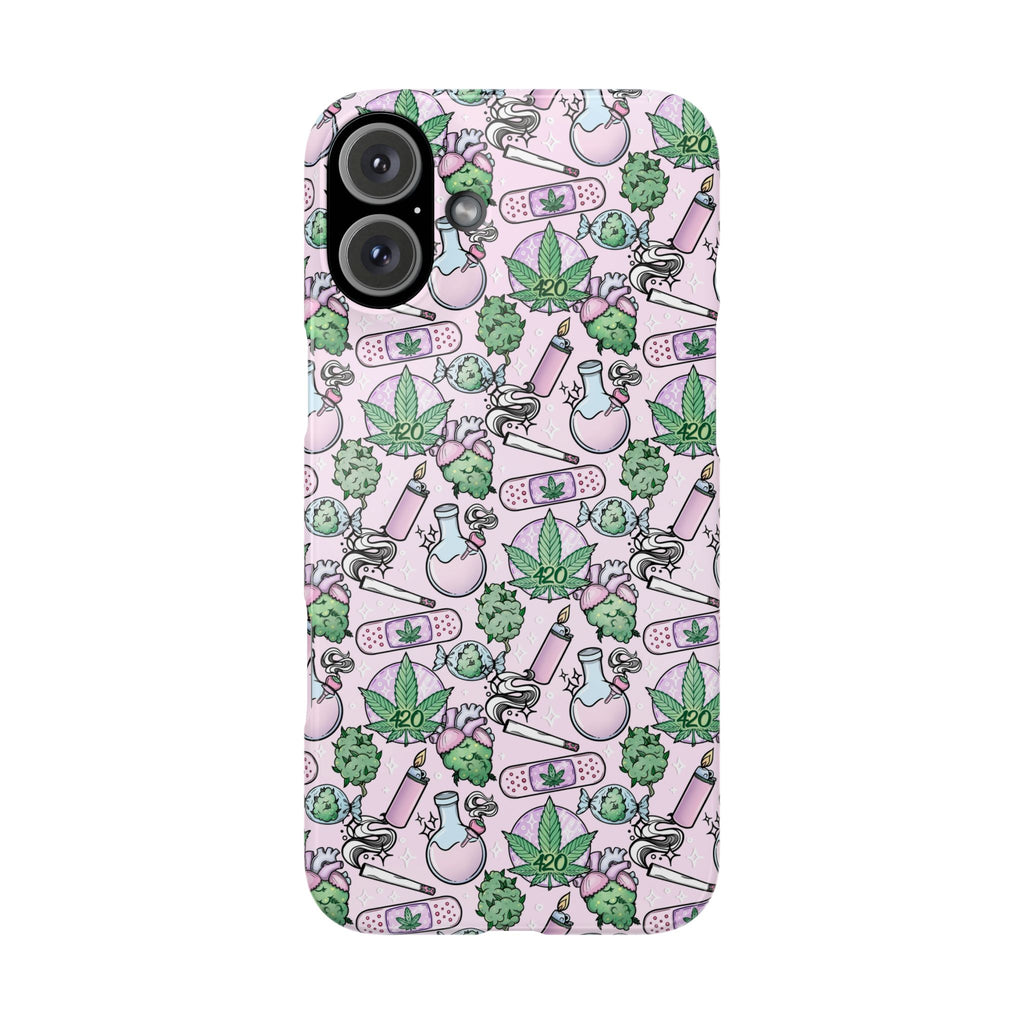 Cute Cannabis iPhone Slim Case