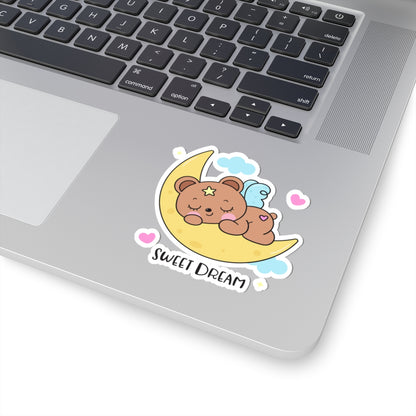 Sweet Dream Bear Kiss-Cut Sticker - Puppy's Aesthetics